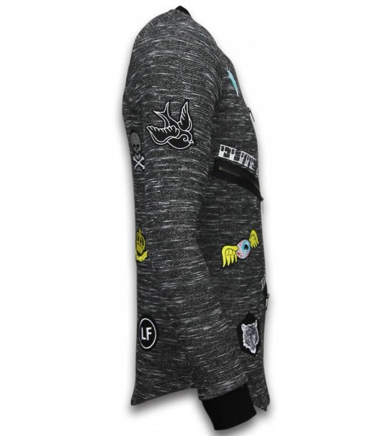 Local Fanatic Longfit Embriordry - Patches Para El Suéter - Elite Crew - Gris