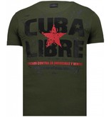 Local Fanatic Camisetas - Che Guevara Comandante Rhinestone Camisetas Personalizadas - Verde