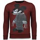 Sudaderas - Bad Mouse Rhinestone Sudaderas - Burdeos