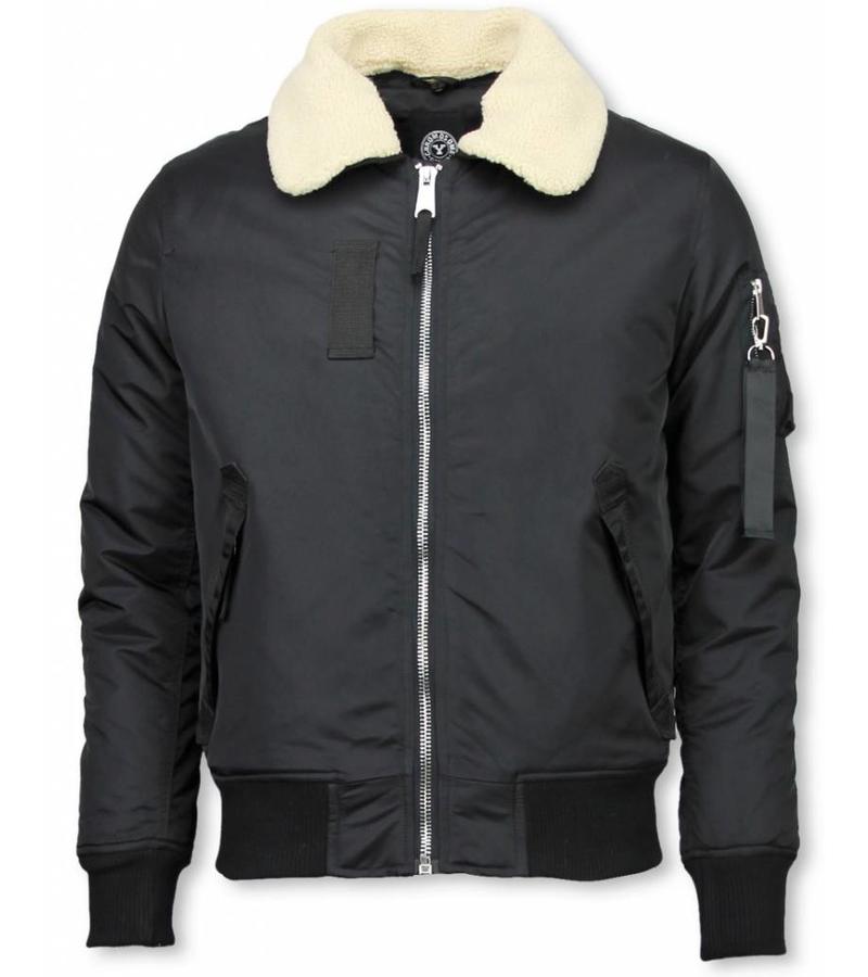 Y chromosome Parkas Hombre - Pilotos ocasionales Jack Men - Bomber Jack - Negro