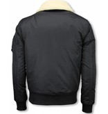 Y chromosome Parkas Hombre - Pilotos ocasionales Jack Men - Bomber Jack - Negro