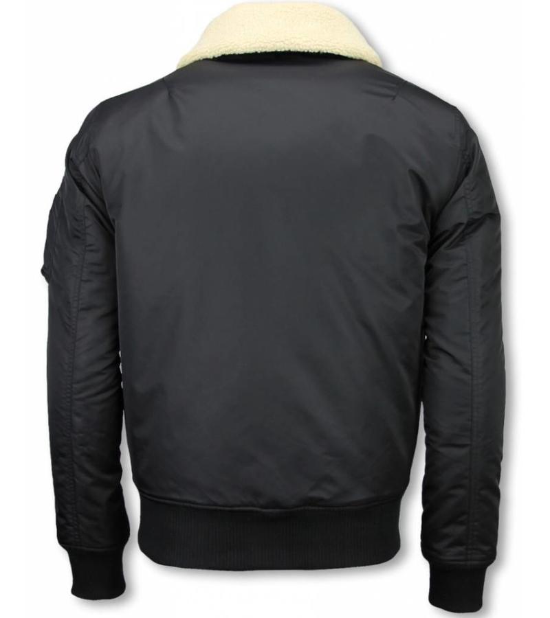 Y chromosome Parkas Hombre - Pilotos ocasionales Jack Men - Bomber Jack - Negro