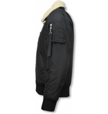 Y chromosome Parkas Hombre - Pilotos ocasionales Jack Men - Bomber Jack - Negro