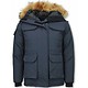 Parkas Mujer - Chaqueta De Invierno Media Luna - Cuello De Piel - Expedition Parka - Azul