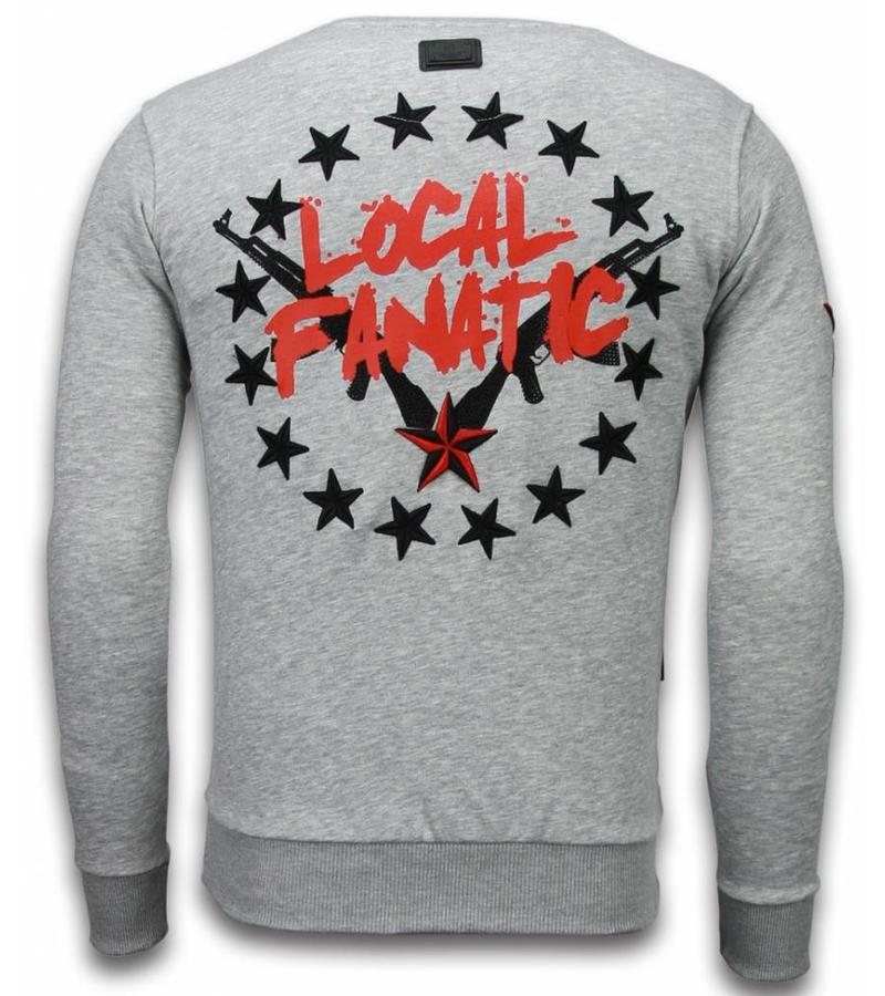 Local Fanatic Sudaderas - Bad Boys Rhinestone Sudaderas - Gris