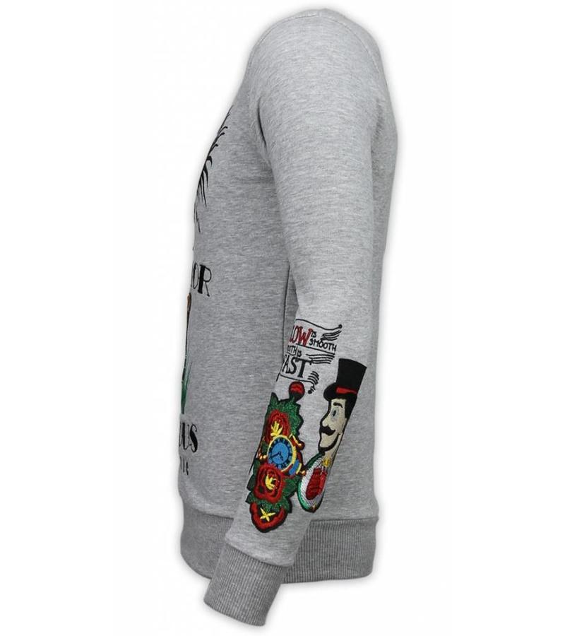 Local Fanatic Sudaderas - McGregor Notoriuous Tattoo - Embroidery - Gris