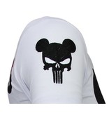 Local Fanatic Camisetas - Punisher Mickey - Rhinestone Camisetas -  Blanco