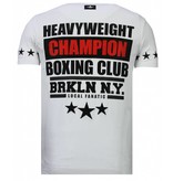 Local Fanatic Camisetas - Iron  Mike Tyson - Rhinestone Camisetas -  Blanco