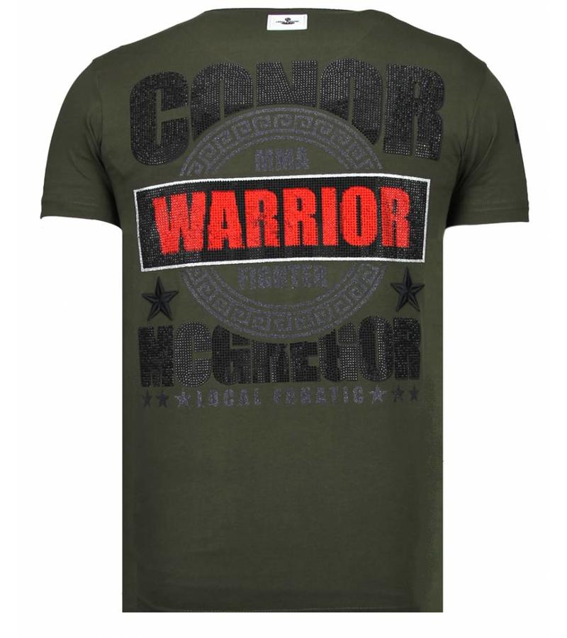 Local Fanatic Camisetas - Notorious Warrior - Rhinestone Camisetas -  Verde