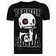 Camisetas - Terror Panda - Rhinestone Camisetas -  Negro