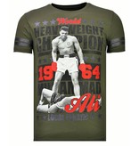 Local Fanatic Camisetas - Greatest Of All Time - Rhinestone Camisetas -  Verde