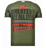 Local Fanatic Camisetas - Greatest Of All Time - Rhinestone Camisetas -  Verde