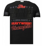 Local Fanatic Camisetas - Greatest Of All Time - Rhinestone Camisetas -  Negro