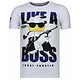 Camisetas - Like A Boss - Rhinestone Camisetas -  Blanco