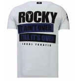 Local Fanatic Camisetas - Balboa - Rhinestone Camisetas -  Blanco