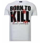 Local Fanatic Camisetas - Killer Bunny - Rhinestone Camisetas - Blanco