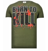 Local Fanatic Camisetas - Killer Bunny - Rhinestone Camisetas - Verde