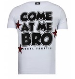 Local Fanatic Camisetas - Fight Club Spike - Rhinestone Camisetas - Blanco