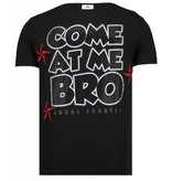 Local Fanatic Camisetas - Fight Club Spike - Rhinestone Camisetas - Negro