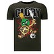 Camisetas - Glory Martial - Rhinestone Camisetas - Verde