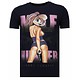 Camisetas - Milf Hunter - Rhinestone Camisetas - Azul
