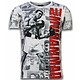 Muhammad Photocollage - Digital Rhinestone Camisetas Personalizadas - Blanco