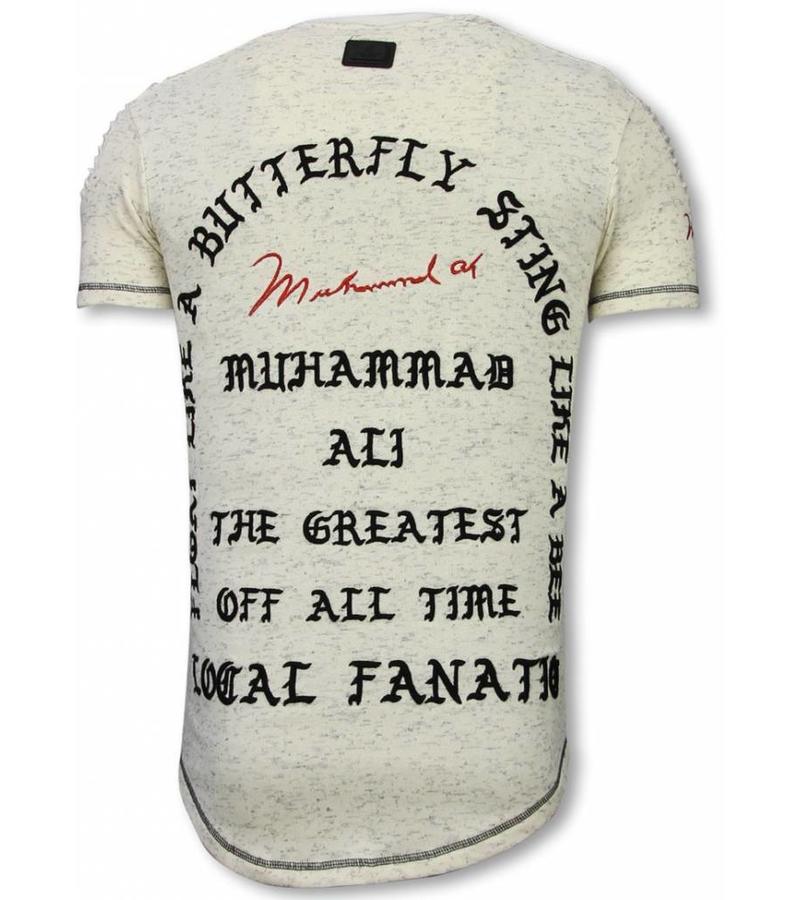 Local Fanatic Camiseta Longfit - I Feel Like Muhammad - Beige