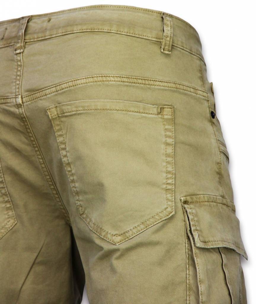 Pantalones Cortos - Bermudas Vaqueras Hombre Slim Fit - Biker Denim Pocket  Jeans - Negro 