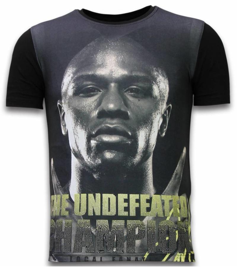 Local Fanatic The Undefeated Champion  - Digital Rhinestone Camisetas Personalizadas - Negro