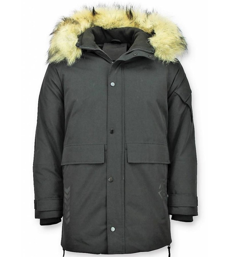 Enos Parkas Hombre - Chaqueta De Parka - Chaquetas para Hombre - Negro