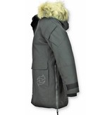 Enos Parkas Hombre - Chaqueta De Parka - Chaquetas para Hombre - Negro