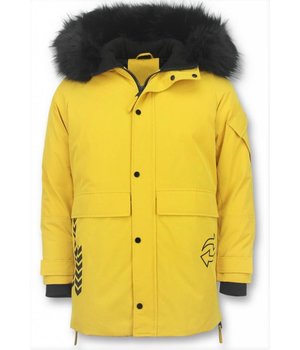 Enos Parkas Hombre - Parkas Amarillas - Chaqueta Acolchada - Amarillo