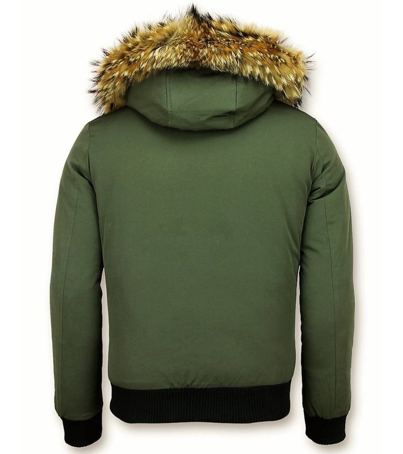 Enos Parkas Hombre - Chaqueta acolchada hombre - Basic - Verde