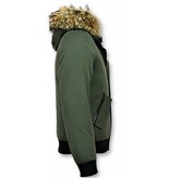 Enos Parkas Hombre - Chaqueta acolchada hombre - Basic - Verde