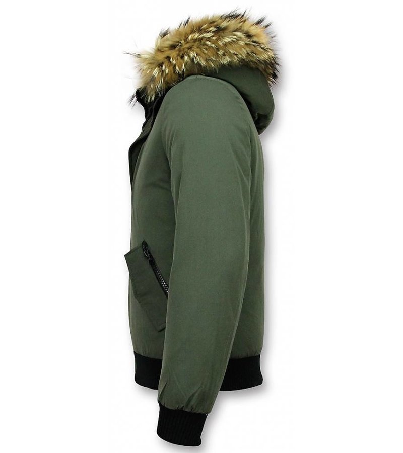 Enos Parkas Hombre - Chaqueta acolchada hombre - Basic - Verde