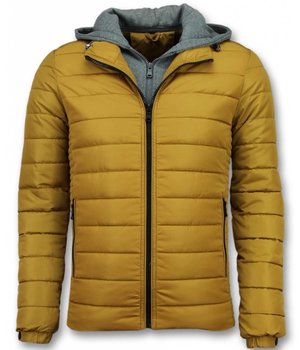 Enos Parkas Hombre - Chaqueta Amarilla - Hombre Jack Capucha - Amarillo