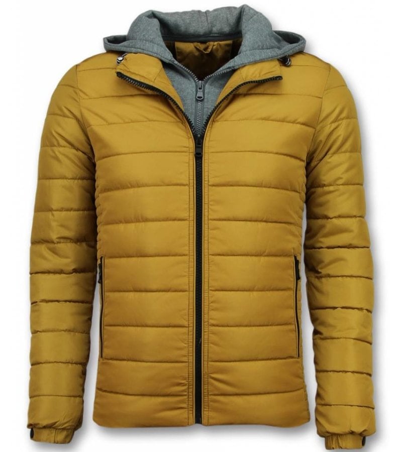 Enos Parkas Hombre - Chaqueta Amarilla - Hombre Jack Capucha - Amarillo