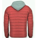 Enos Parkas Hombre - Chaqueta Rojo - Hombre Jack Capucha -Rojo