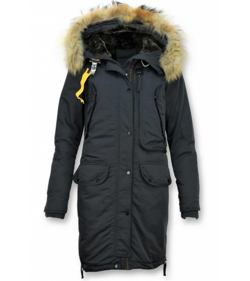Macleria Parkas Mujer - Chaquetas para Mujer - Chaqueta Acolchada - Azul