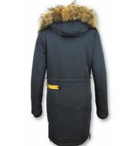 Macleria Parkas Mujer - Chaquetas para Mujer - Chaqueta Acolchada - Azul