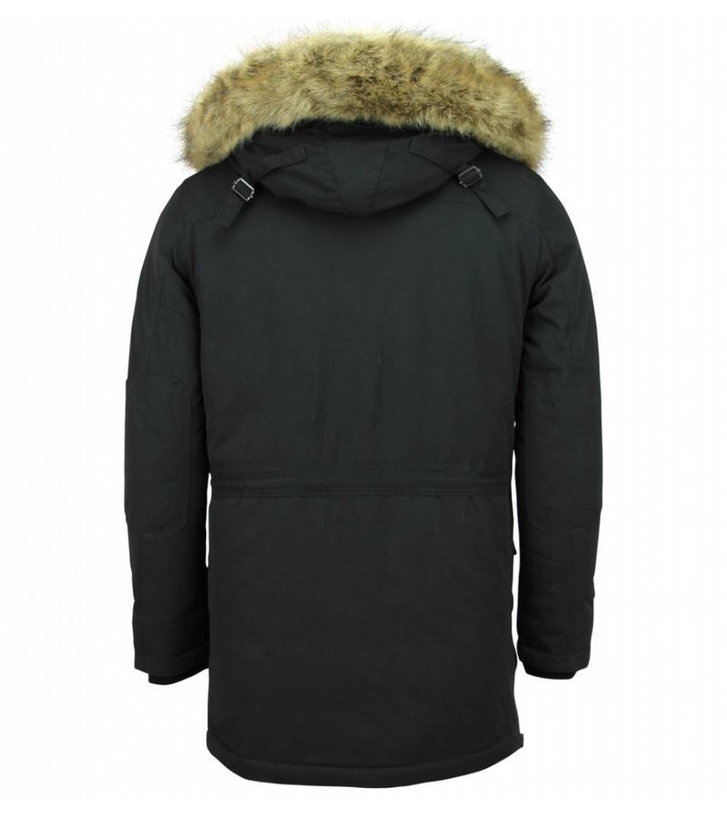 Enos Cazadoras Hombre  - Parka  Hombre - Parka hombre capucha pelo - Negro