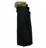 Enos Cazadoras Hombre  - Parka  Hombre - Parka hombre capucha pelo - Negro