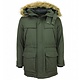 Parkas Hombre - Parka verde Hombre - Parka hombre capucha pelo - Verde