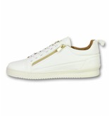 Cash Money Zapatos de Hombre -  Zapatillas Bee Blanco Dorado - Blanco