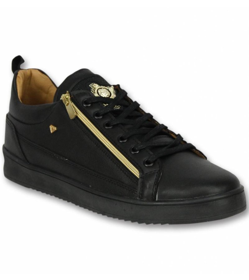 Cash Money Zapatos de Hombre - Zapatillas Bee Negro Dorado  - Negro