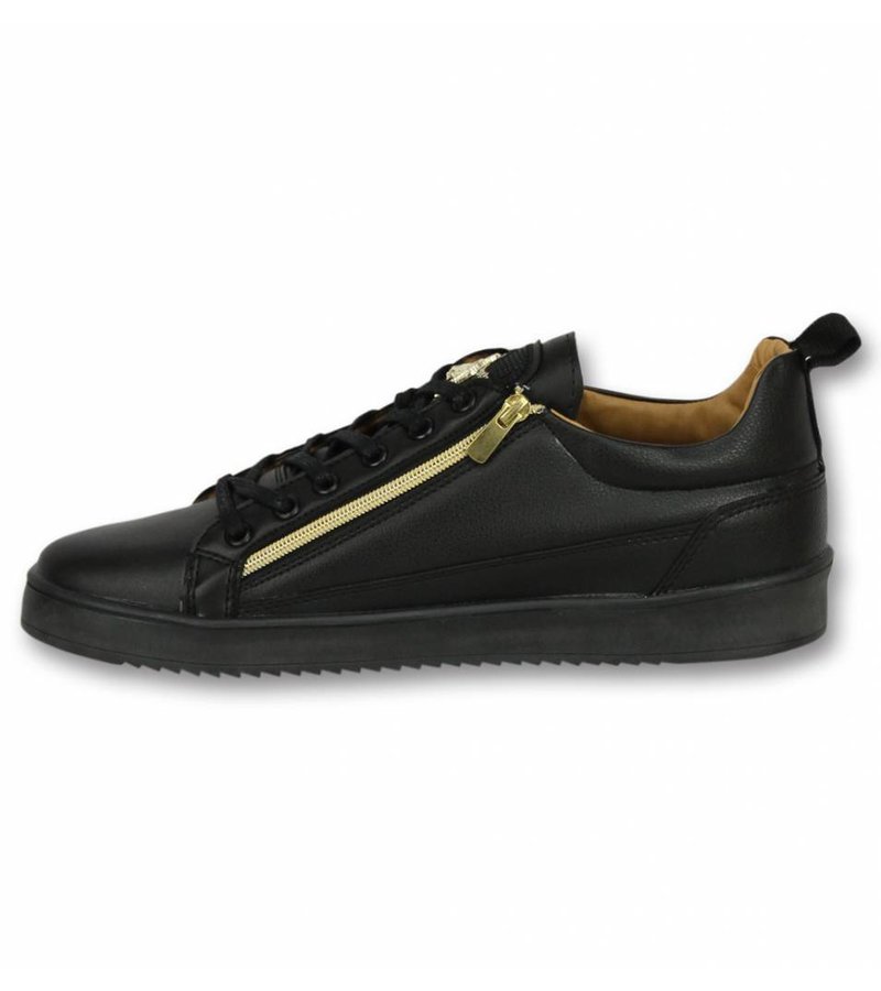 Cash Money Zapatos de Hombre - Zapatillas Bee Negro Dorado  - Negro