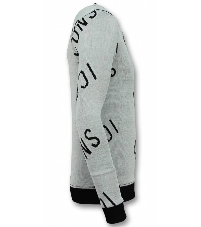 UNIMAN Print Sudaderas - ICONS Sweater Hombre - Gris