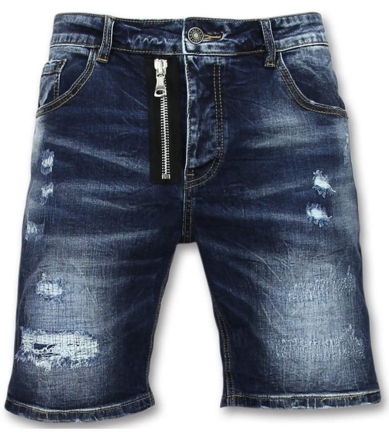 Enos Pantalones vaqueros cortos - Bermudas hombre - J-975 - Azul