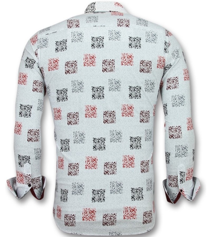 Gentile Bellini Camisas de moda para jovenes hombres - Modelos de camisas slim fit - 3012 - Weib