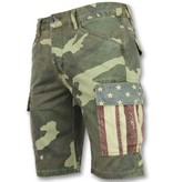 Enos Bermudas de cuadros hombre - Pantalon y short -9017 - Verde